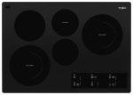 Whirlpool WCE97US0HB 30-inch Electric Ceramic Glass Cooktop with Two Dual Radiant Elements Sale