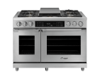 Dacor HDPR48SLP Dual Fuel Pro Range, Silver Stainless Steel, Liquid Propane on Sale