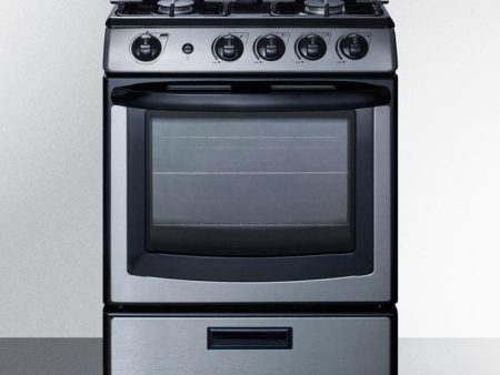 Summit PRO247SS 24  Wide Gas Range Fashion