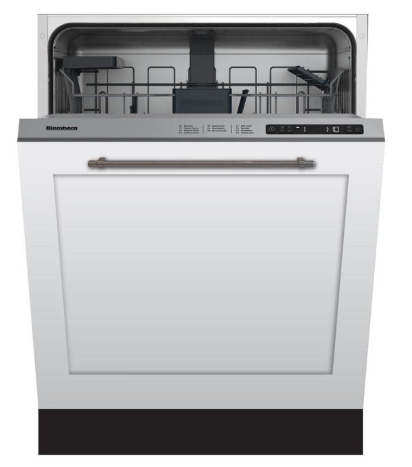 Blomberg Appliances DW51600FBI 24in Dishwasher ADA Overlay 48dBA top control 6 cycle, beam on floor Online now