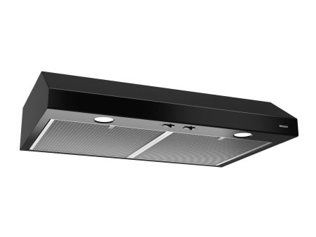 Broan BCSD130BL Glacier 30-Inch 300 Max Blower CFM 5 Sones Black Range Hood Online Hot Sale