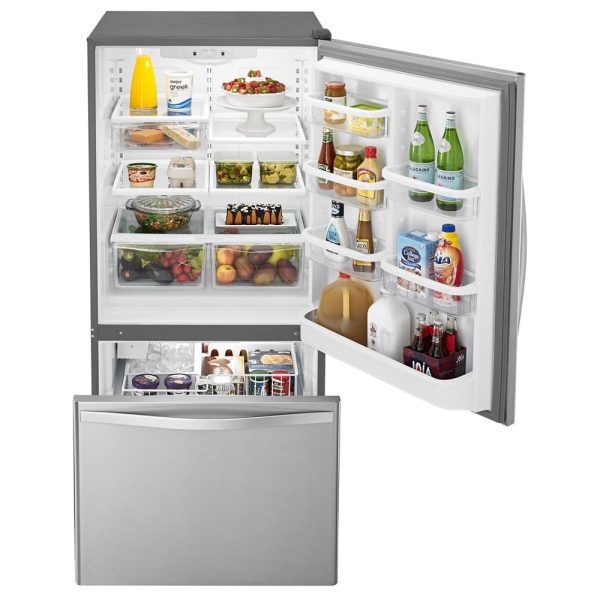 Whirlpool WRB329DMBM 30-inches wide Bottom-Freezer Refrigerator with SpillGuard™ Glass Shelves - 18.7 cu. ft. Online