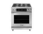 Dacor HDPR30SLP Dual Fuel Pro Range, Silver Stainless Steel, Liquid Propane For Discount