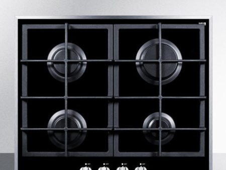 Summit GC424BGL 24  Wide 4-burner Gas Cooktop Discount