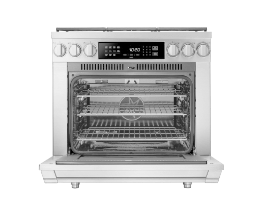 Dacor HDPR36SNG Dual Fuel Pro Range, Silver Stainless Steel, Natural Gas For Sale