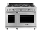 Dacor HGPR48SLP Gas Pro Range, Silver Stainless Steel, Liquid Propane Hot on Sale