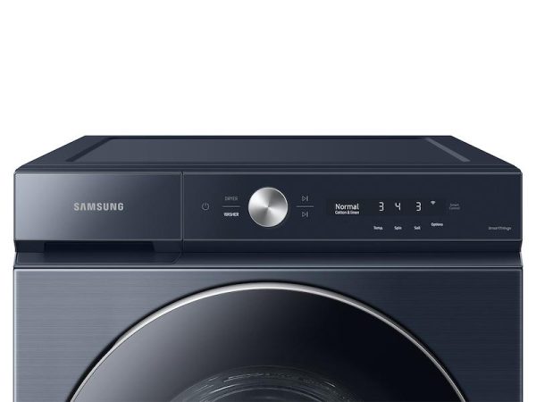 Samsung WF53BB8900ADUS Bespoke 5.3 cu. ft. Ultra Capacity Front Load Washer with AI OptiWash™ and Auto Dispense in Brushed Navy For Sale