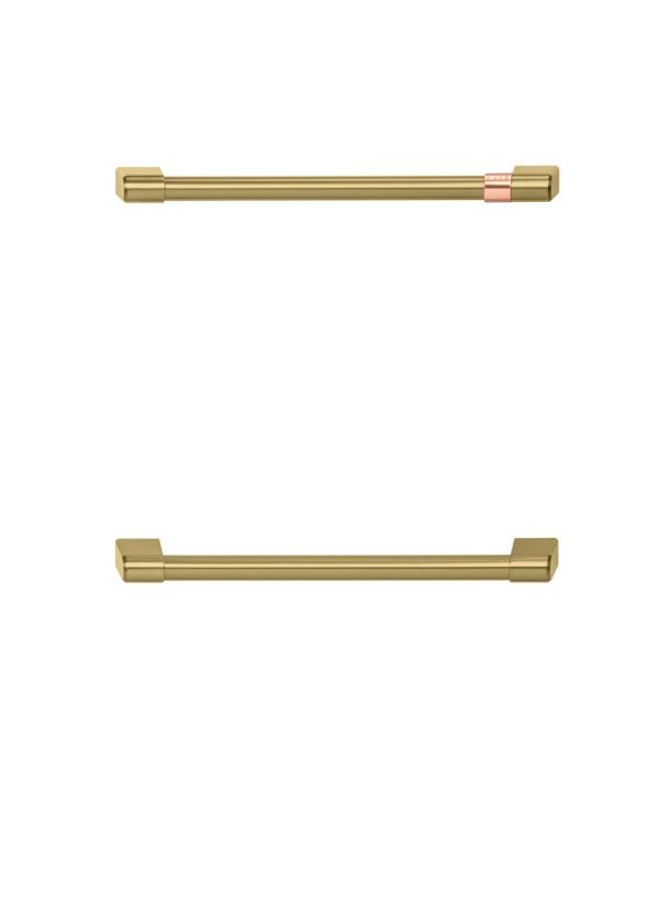 Cafe CXQD2H2PNCG Caf(eback)™ Handle Kit - Brushed Brass Fashion