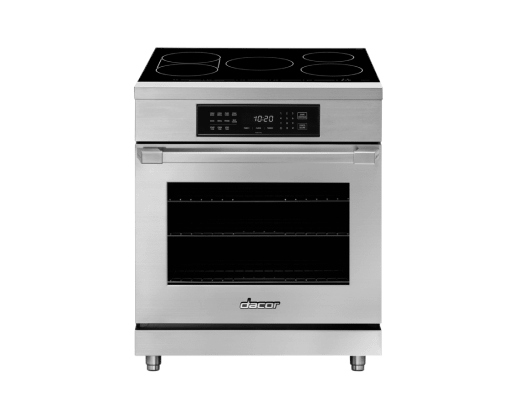 Dacor HIPR30S 30  Induction Pro Range, Silver Stainless Steel Online Sale