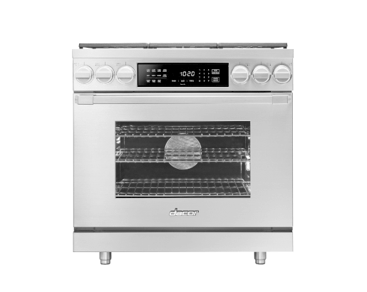 Dacor HDPR36SNG Dual Fuel Pro Range, Silver Stainless Steel, Natural Gas For Sale