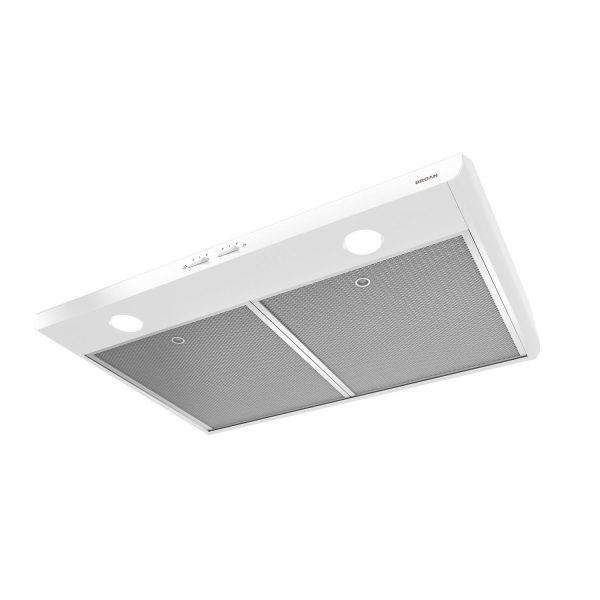 Broan 30-Inch 300 Max Blower CFM 5.0 Sones White Range Hood Fashion