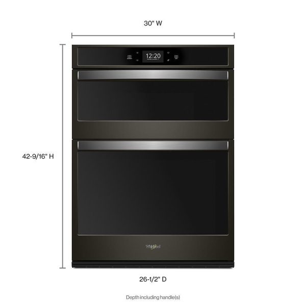 Whirlpool WOC75EC0HV 6.4 cu. ft. Smart Combination Convection Wall Oven with Air Fry, when Connected Hot on Sale