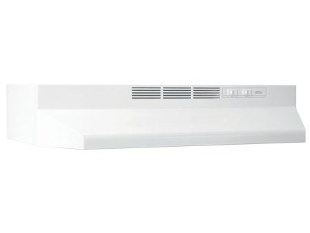 413001 Broan® 30-Inch Ductless Under-Cabinet Range Hood, White Fashion