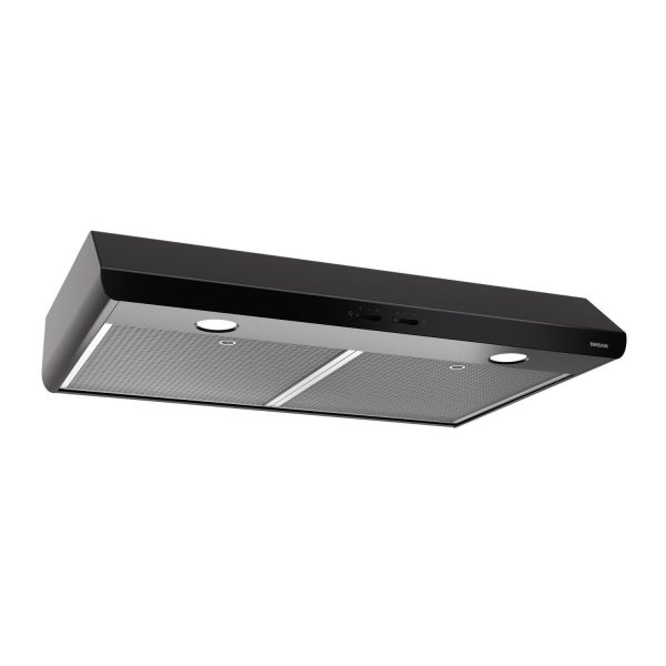 BKSH130BL Broan 30-Inch 300 Max Blower CFM 5.0 Sones Black Range Hood Sale