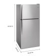 Whirlpool WRT318FMDM 30-inch Wide Top Freezer Refrigerator - 18 cu. ft. Hot on Sale