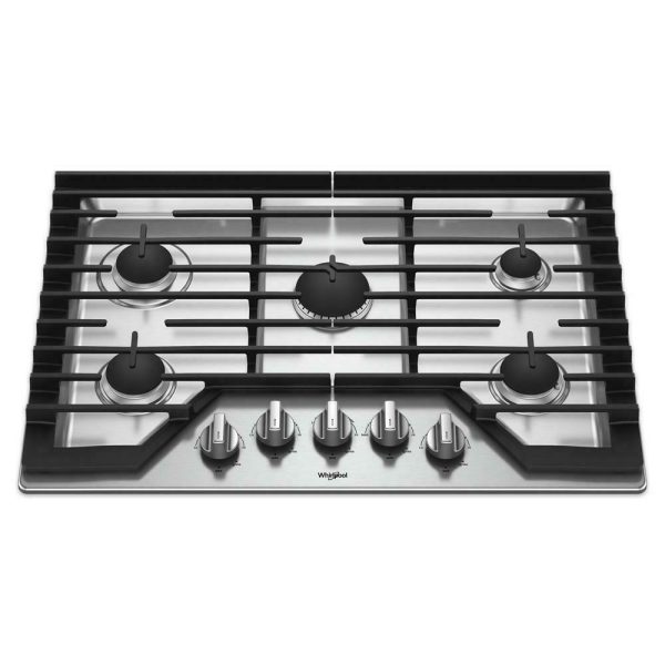 Whirlpool WCG97US0HS 30-inch Gas Cooktop with Griddle on Sale