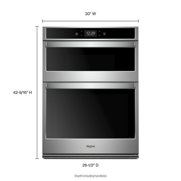 Whirlpool WOD77EC7HS 8.6 cu. ft. Smart Double Convection Wall Oven with Air Fry, when Connected Supply