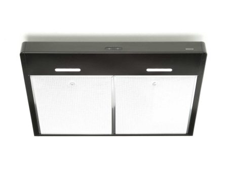 Broan BNDF130BL Tenaya 30-inch 300 CFM Black Under-Cabinet Range Hood with LED light Online Hot Sale