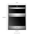 Whirlpool WOC75EC0HS 6.4 cu. ft. Smart Combination Convection Wall Oven with Air Fry, when Connected Online