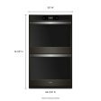 Whirlpool WOD77EC0HV 10.0 cu. ft. Smart Double Convection Wall Oven with Air Fry, when Connected Online Sale