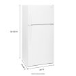 Whirlpool WRT314TFDW 28-inch Wide Top Freezer Refrigerator - 14 cu. ft. Online now